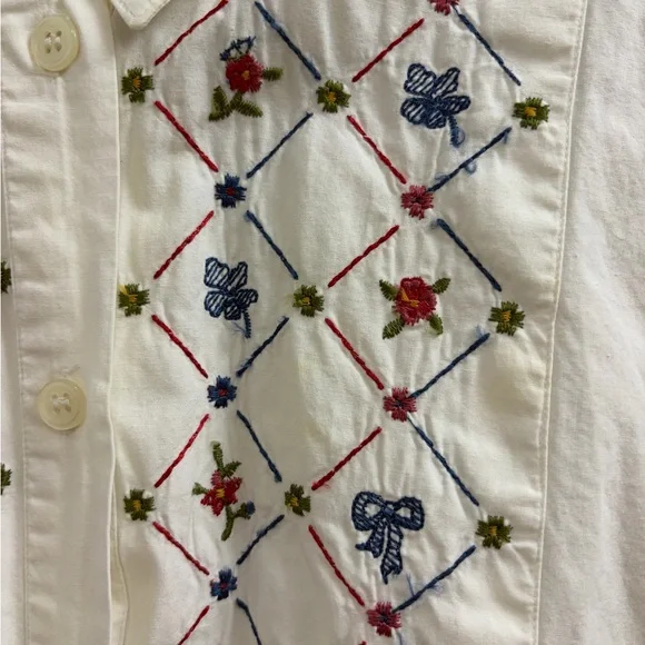 Vintage embroidered blouse - Picture 6 of 8